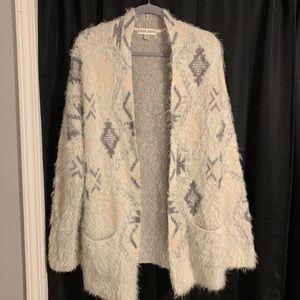 Knox Rose Fuzzy Sweater Cardigan